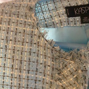 Kasper Tweed Blue and White Women's Blazer